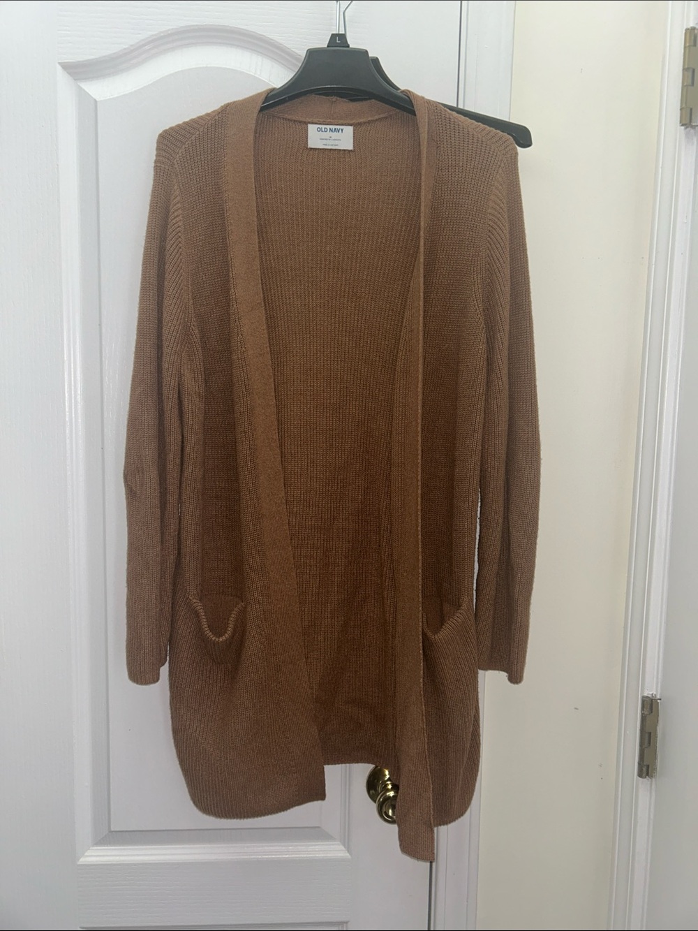 Old Navy Women's Open-Front Chestnut Brown Cardigan